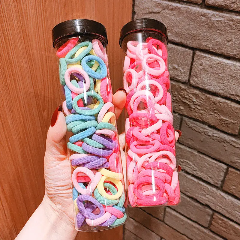 Children's Rainbow Rubber Hair Bands for Girls