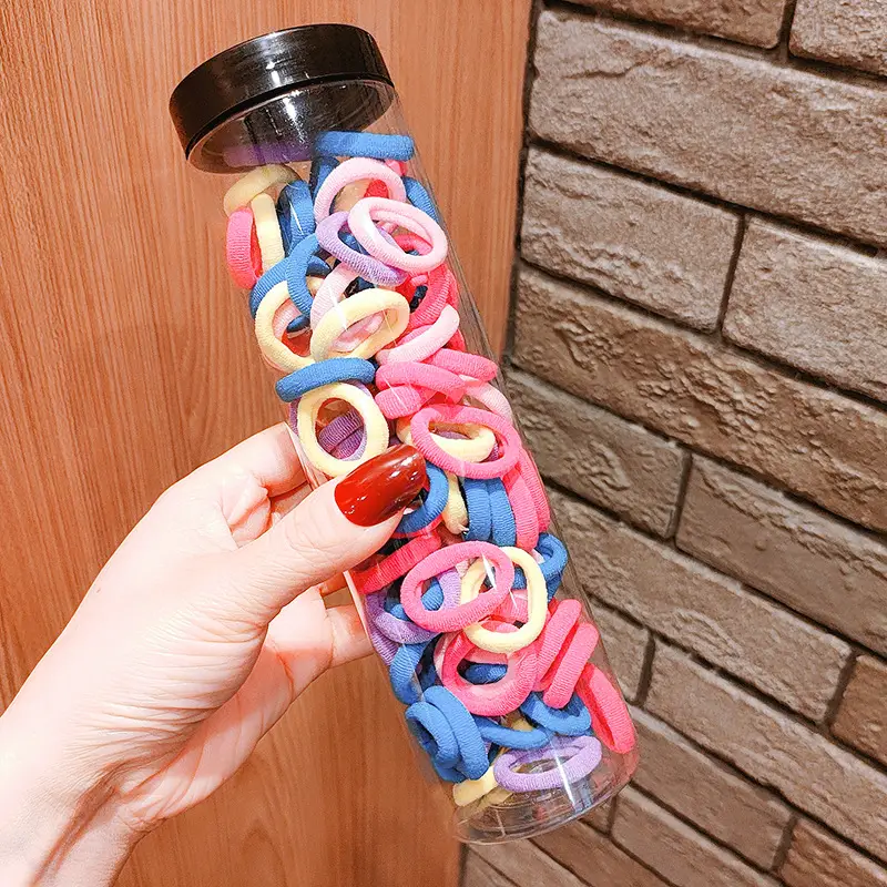 Children's Rainbow Rubber Hair Bands for Girls