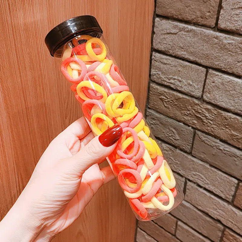 Children's Rainbow Rubber Hair Bands for Girls