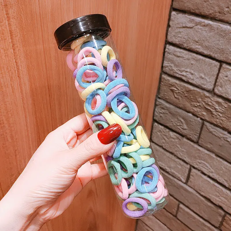 Children's Rainbow Rubber Hair Bands for Girls