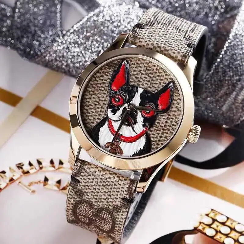 Cross-Border Dog Head Quartz Watches with Nylon Straps - Image 6