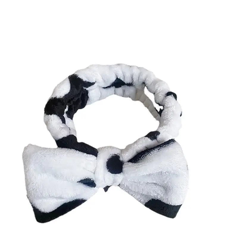 Black Leopard Print Bow Headband for Women - Image 14