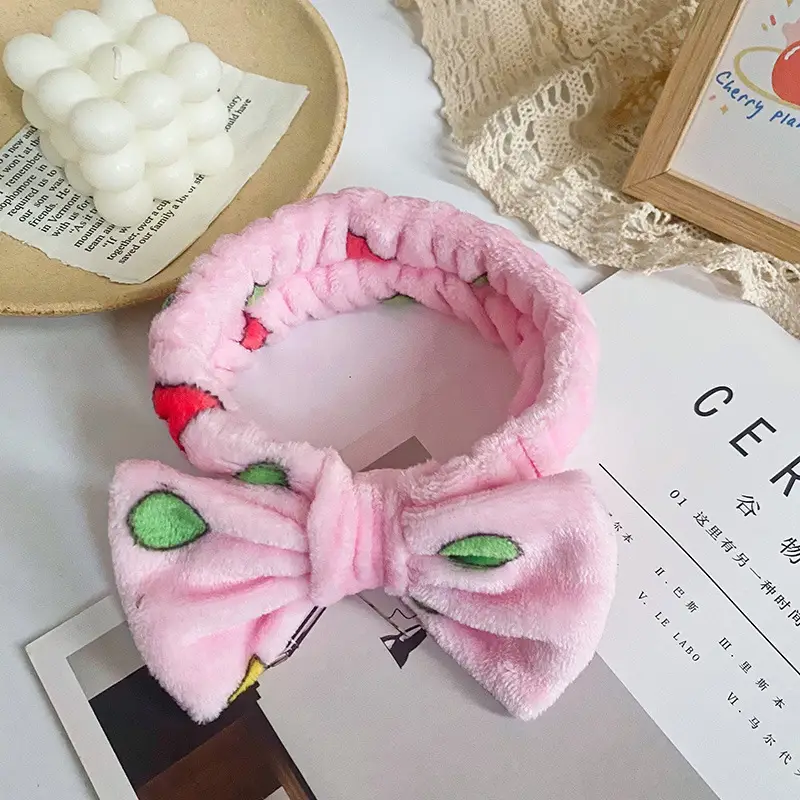 Black Leopard Print Bow Headband for Women - Image 26
