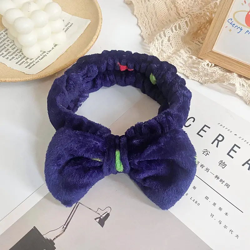 Black Leopard Print Bow Headband for Women - Image 28