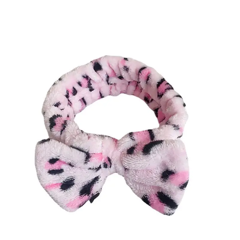 Black Leopard Print Bow Headband for Women - Image 30