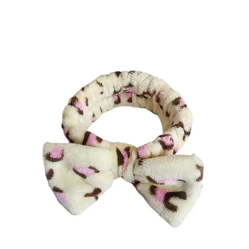 Black Leopard Print Bow Headband for Women - Image 32