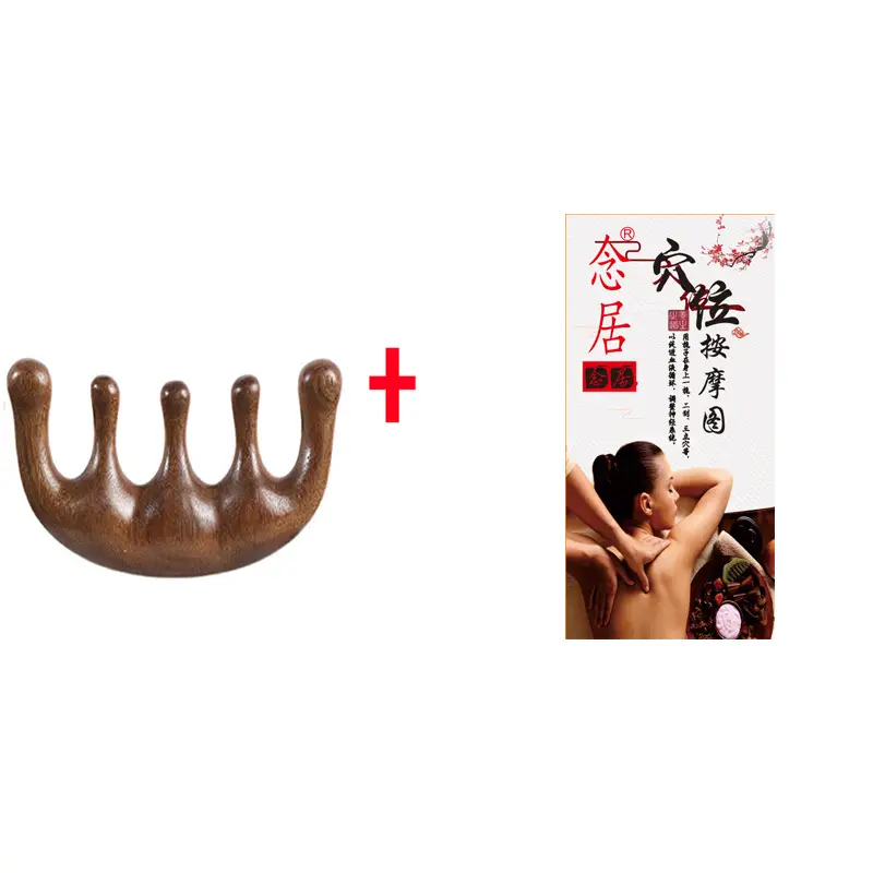 [Massage comb-five fingers] + hole map