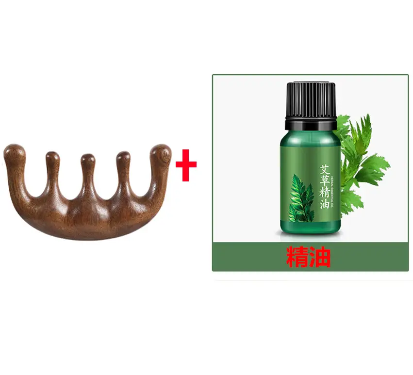 Massage comb-five fingers + essential oil 10ml