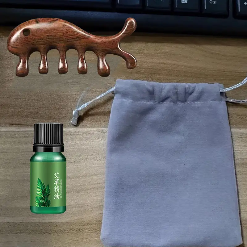 Massage Comb [Whale] Essential Oil Bag
