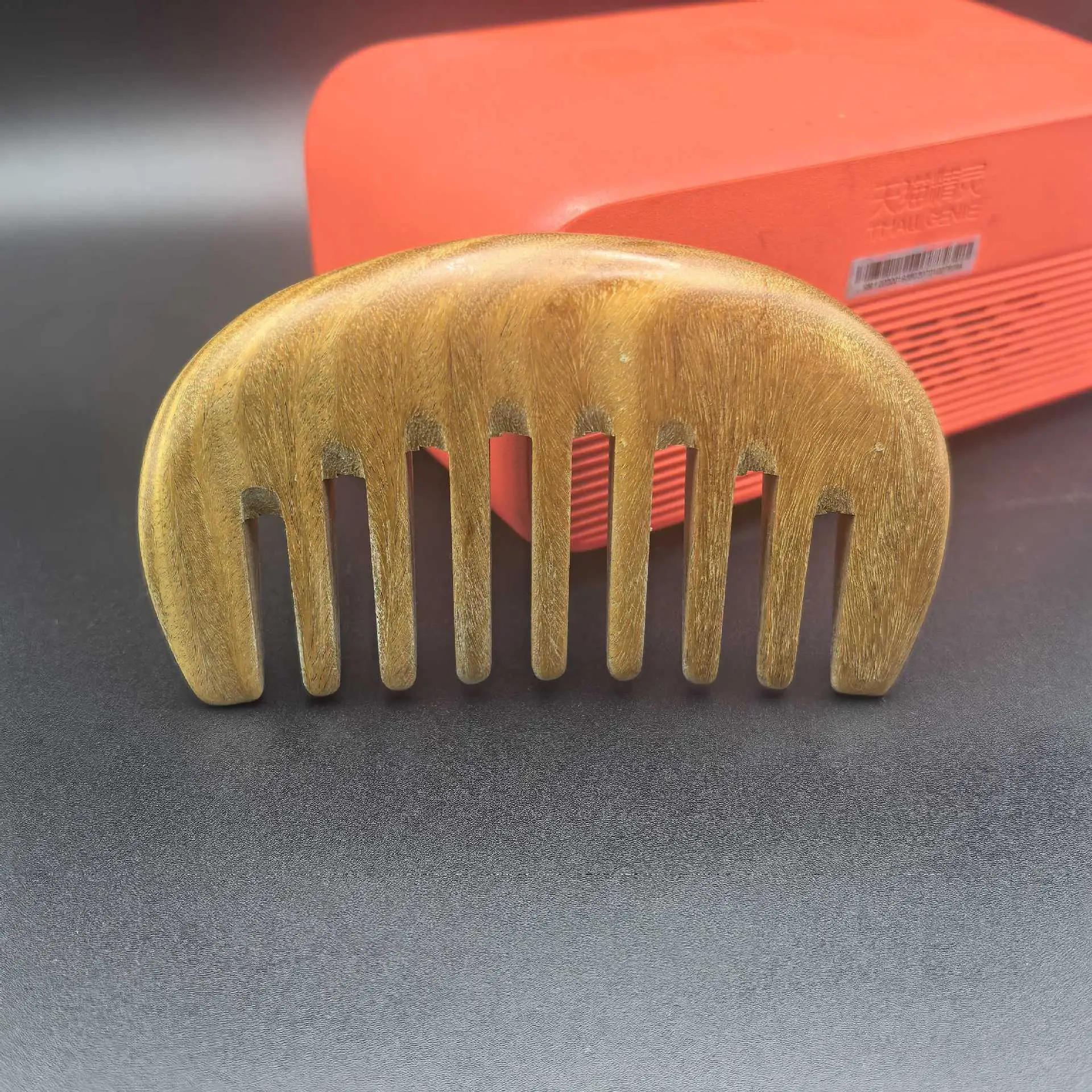 Golden Wood Head Massage Comb for Head Spa - Image 44
