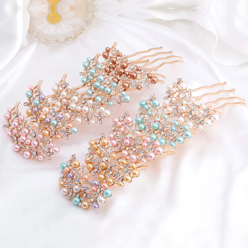 Korean Style Rhinestone Hair Fork Women's Back Head Accessory - Image 12