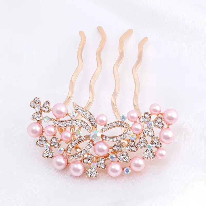 Korean Style Rhinestone Hair Fork Women's Back Head Accessory - Image 8