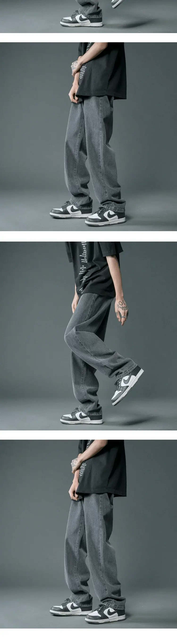 Men Light Blue Denim Jeans 2024 New Arrival Loose Casual — feature 9