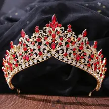 Luxury Green Water Drop Crown Princess Crown All-Match Bridal Headwear — feature 6