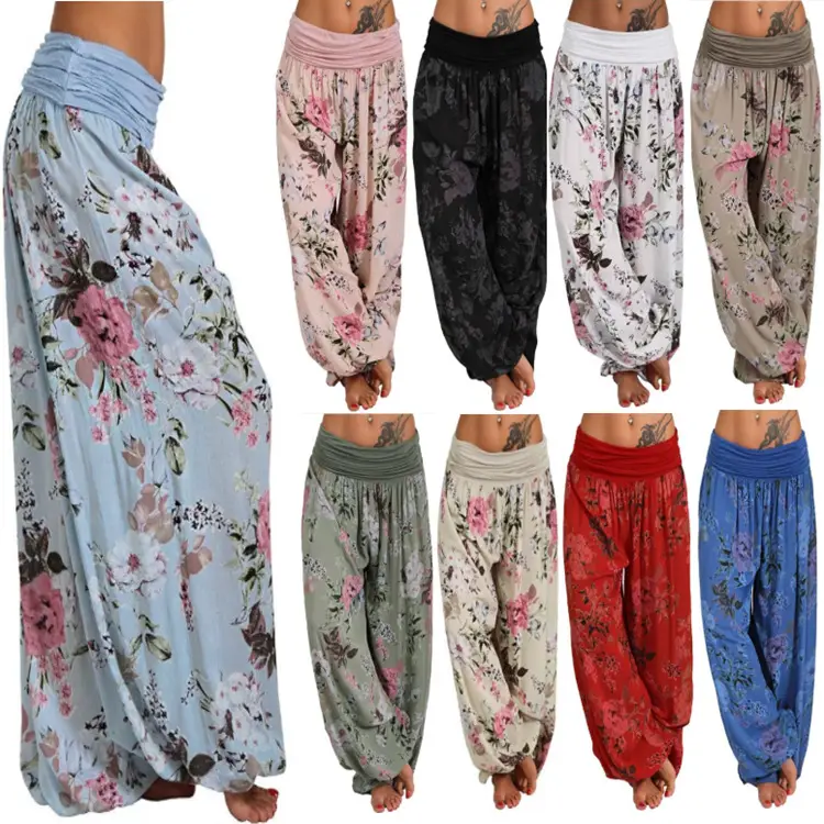 2022 Cross-Border Print Long Leg Pants Casual Harlan - Image 39