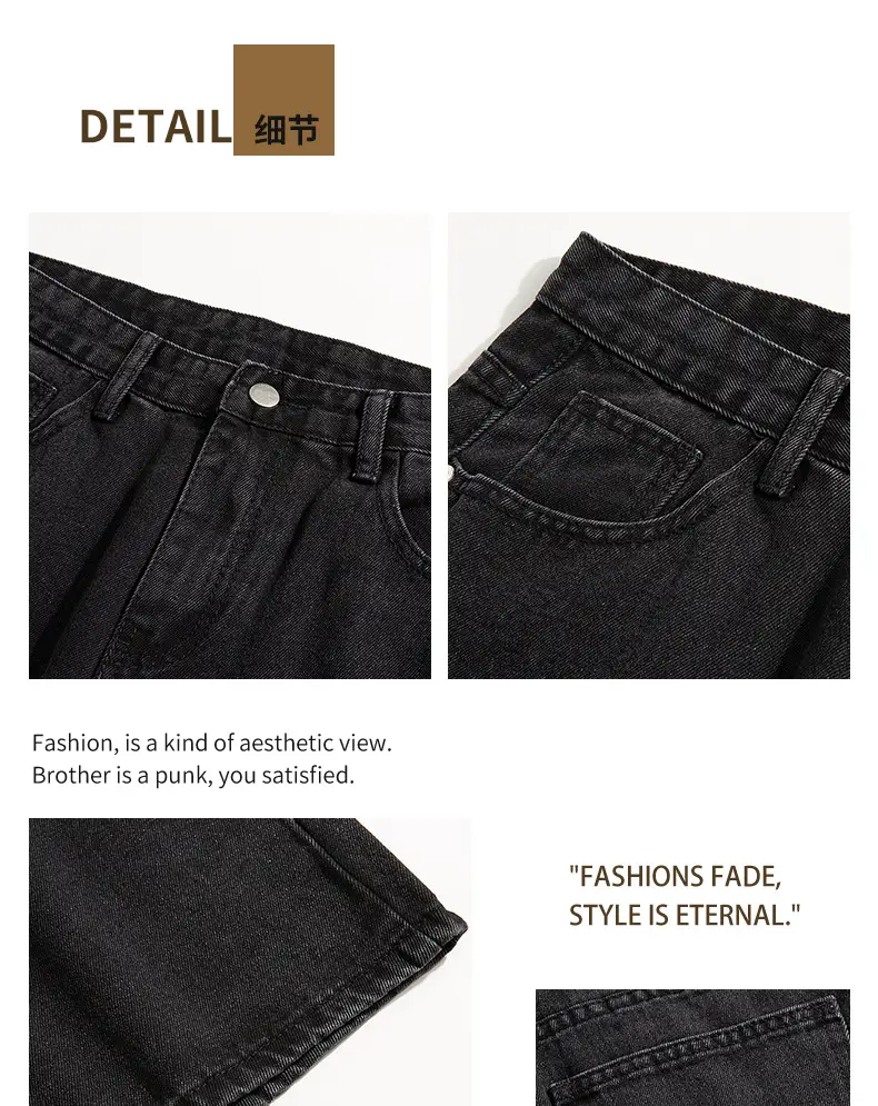 Men Denim Shorts White Mid Length Casual Summer — feature 18