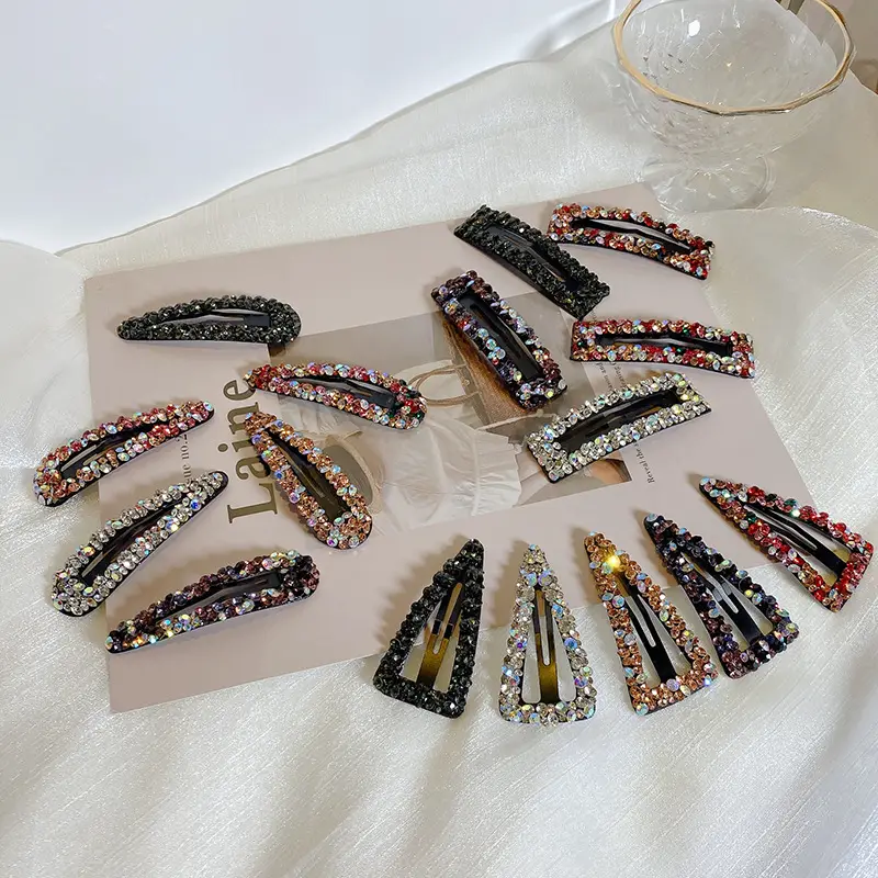 Colorful Rhinestone Hairpins Set for Women - Image 16