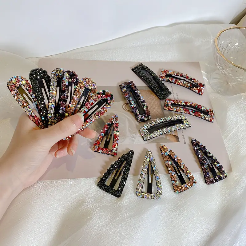 Colorful Rhinestone Hairpins Set for Women - Image 17