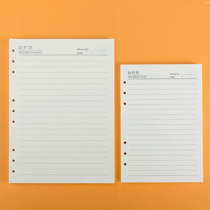 A4 A5 A6 B7 C8 D9 Hole Blank Paper Notebook Set - Image 20