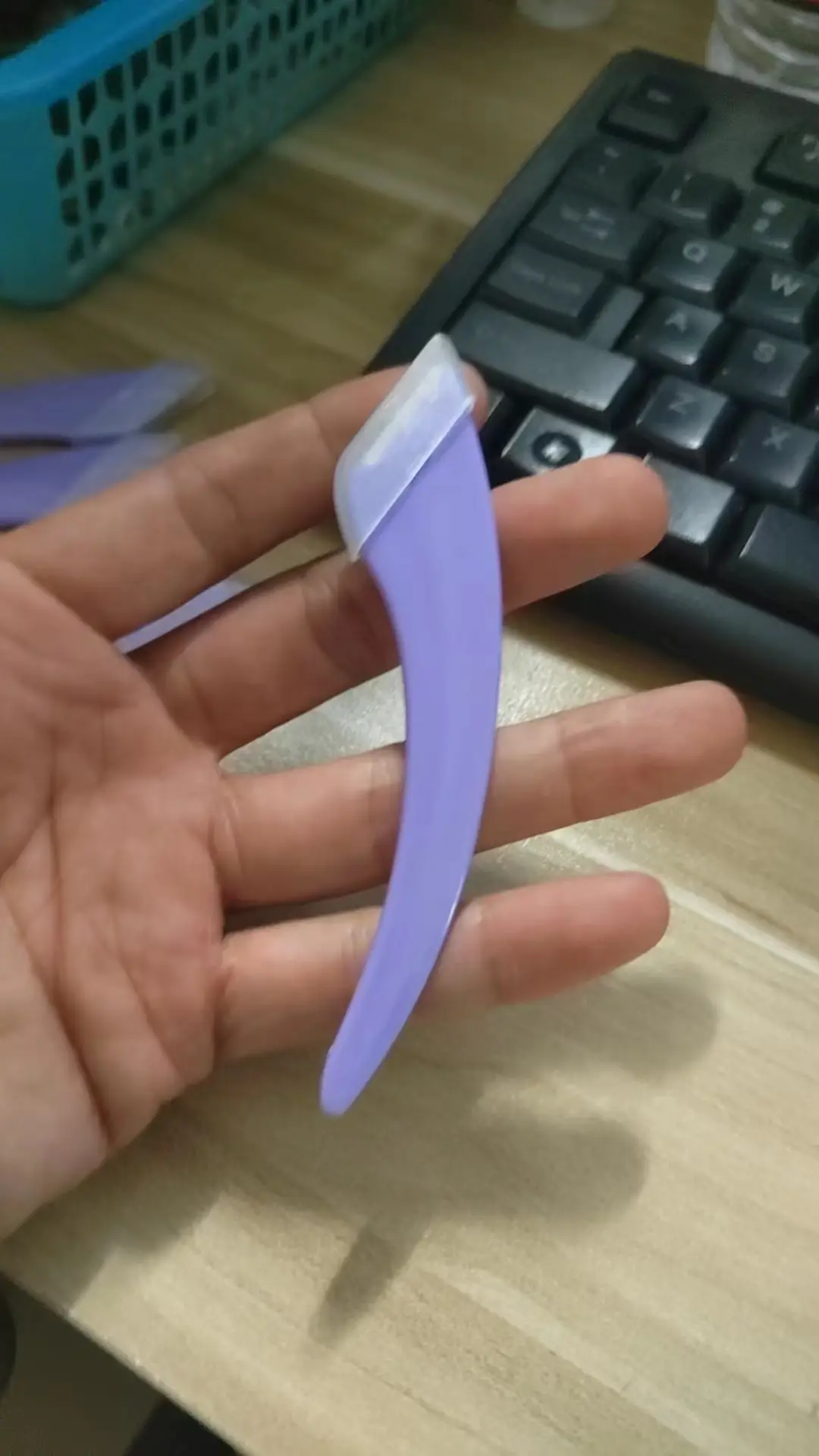 New Upgrade-Eyebrow Knife [Purple-Square Head]]