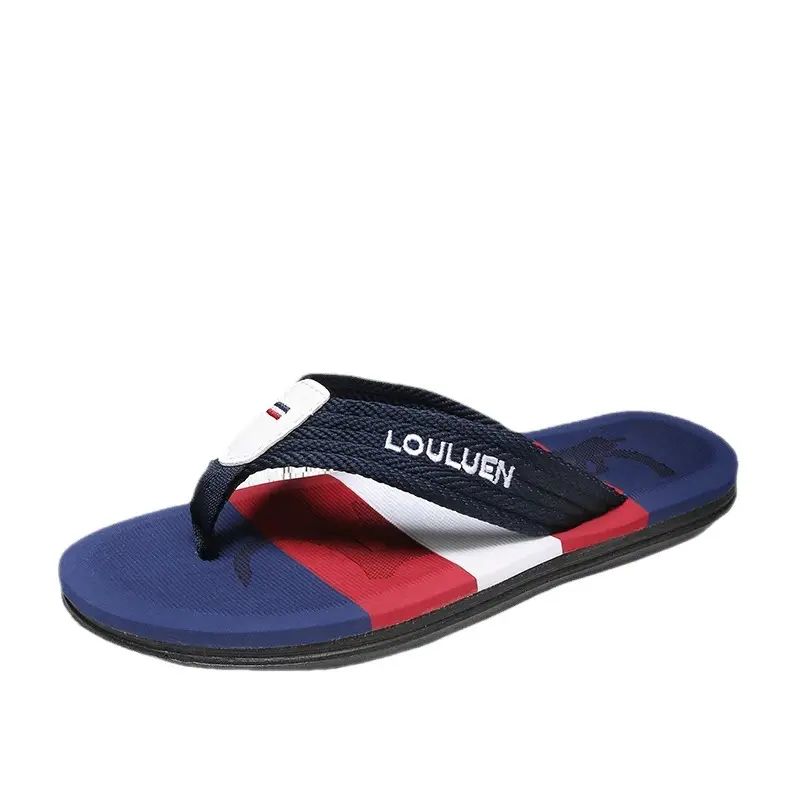 Green Cross-Over Men's Beach Flip Flops Large