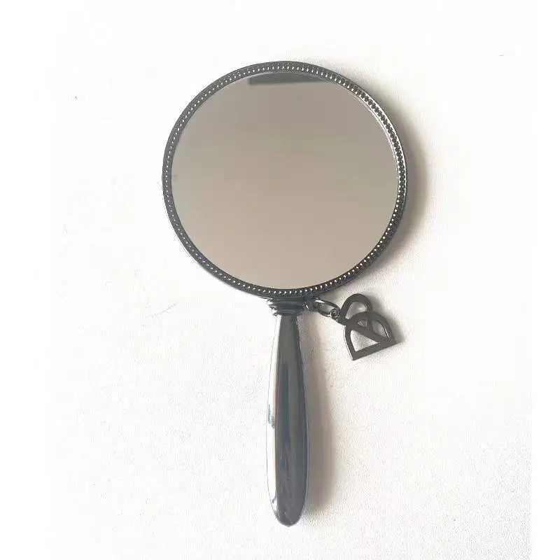 Red Makeup Mirror with Handle and 10cm Size - Image 24