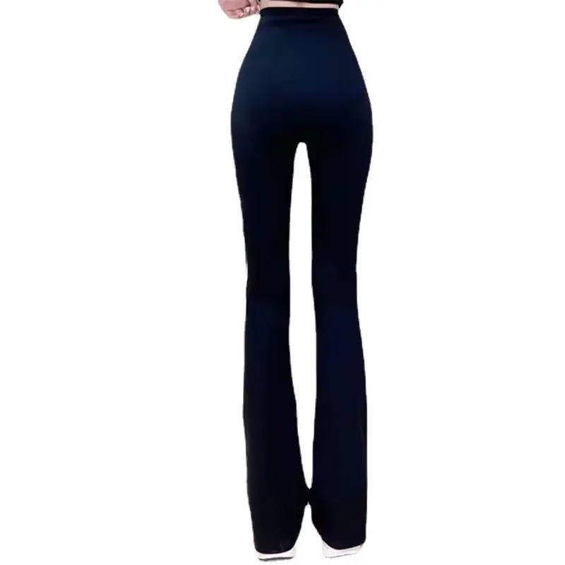 Micro Shark Pants Cross Waist Belly Tinting Hip Yoga Pants - Image 5