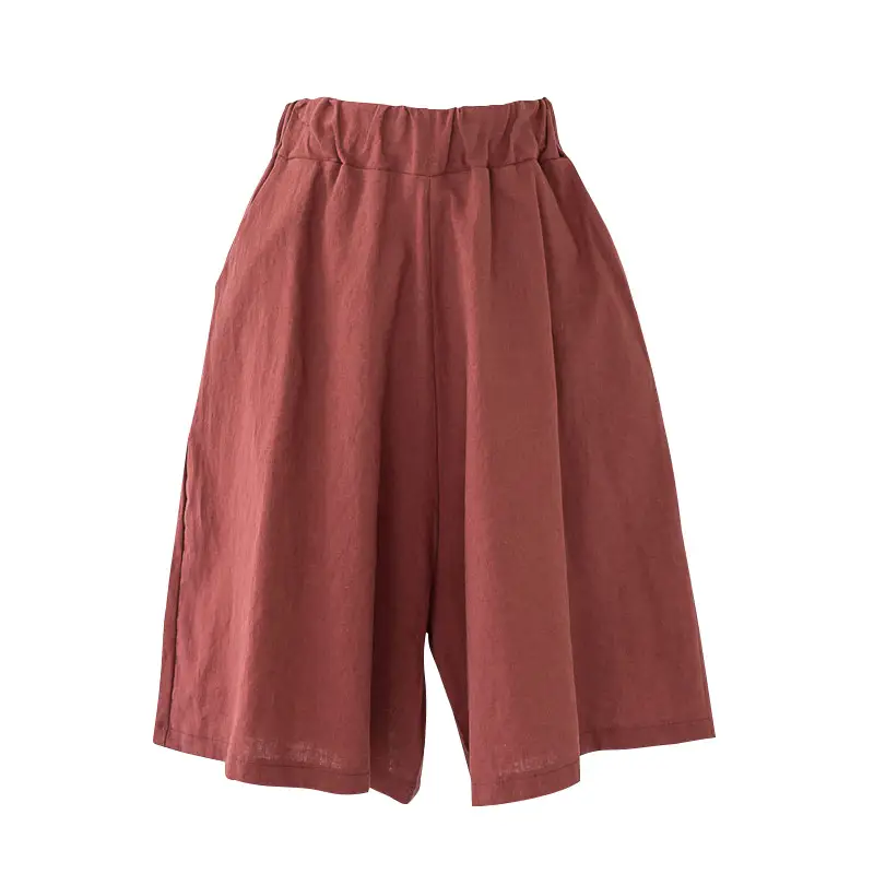 Women Cotton Linen 5-Pc Shorts Large Size - Image 5