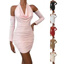 2025 Knitted V Neck Long Sleeve Ribbed Skirt Set — feature 15