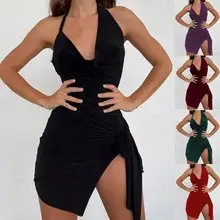 2025 Knitted V Neck Long Sleeve Ribbed Skirt Set — feature 29