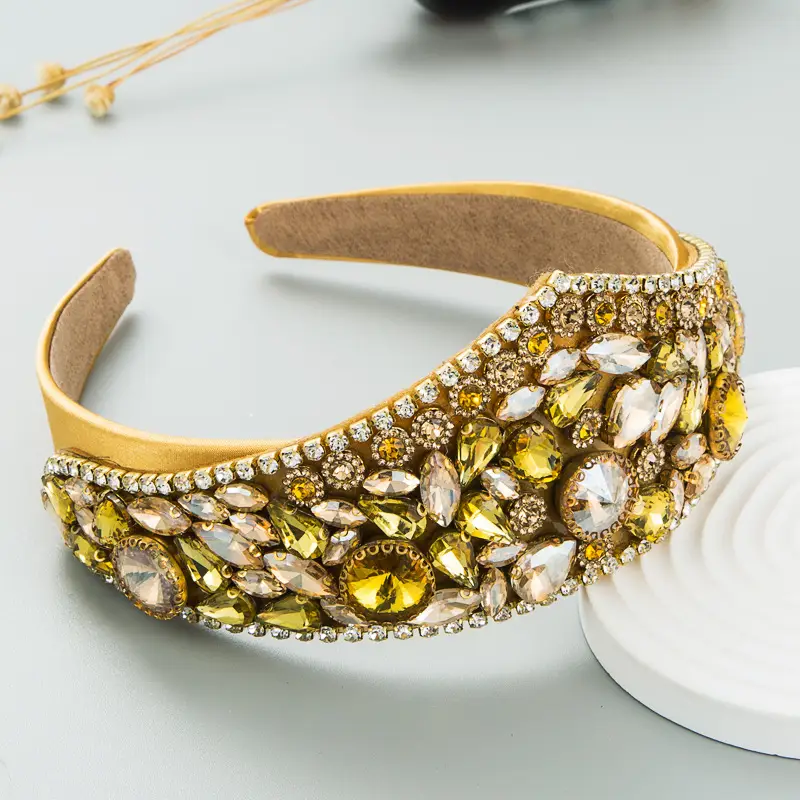 Crown Headband with Red Crystal Decor for Women - Image 5