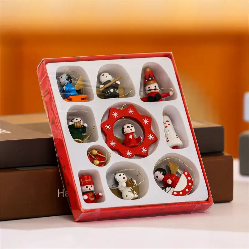 Small Wooden Christmas Train Doll Gift Box Set - Image 2