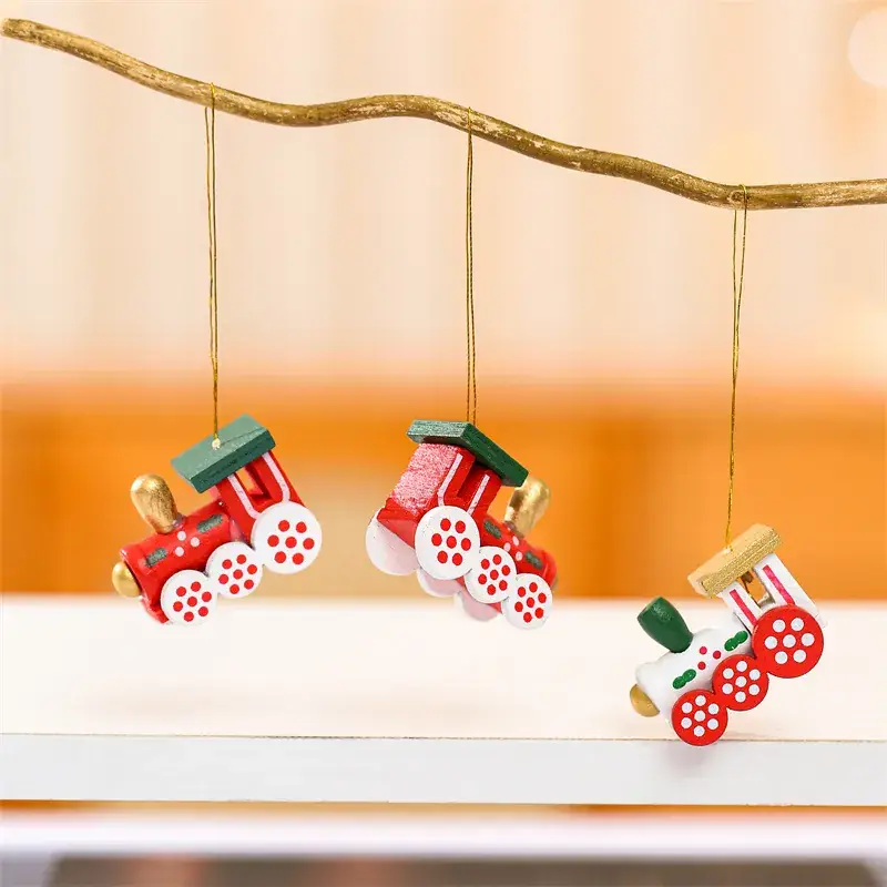 Small Wooden Christmas Train Doll Gift Box Set - Image 4