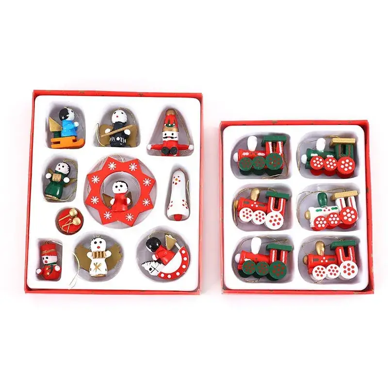 Small Wooden Christmas Train Doll Gift Box Set - Image 5
