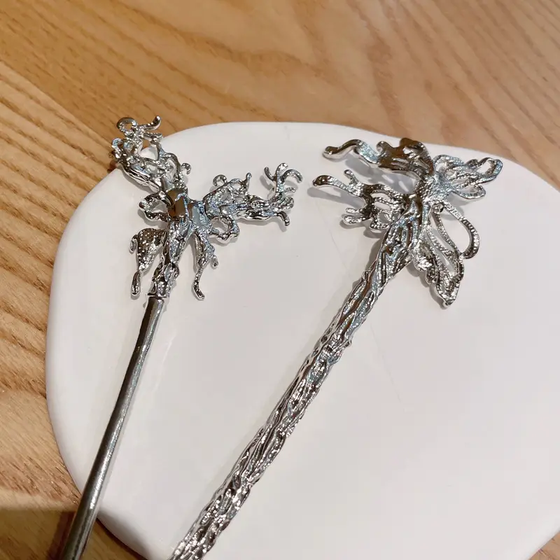 Diamond Butterfly Hairpin for Women Light Luxury - Image 5