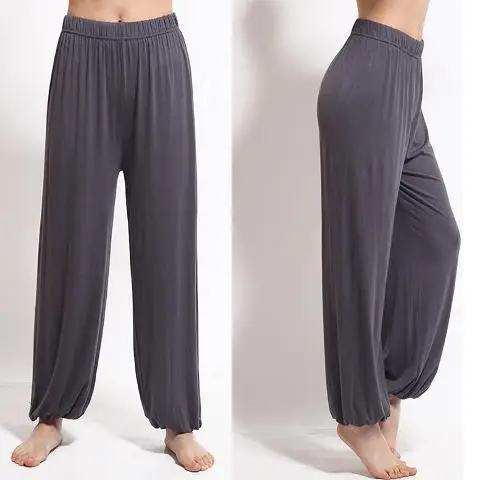 Maroon Wide Leg Modal Pants for Men Women Spring Summer - Image 12