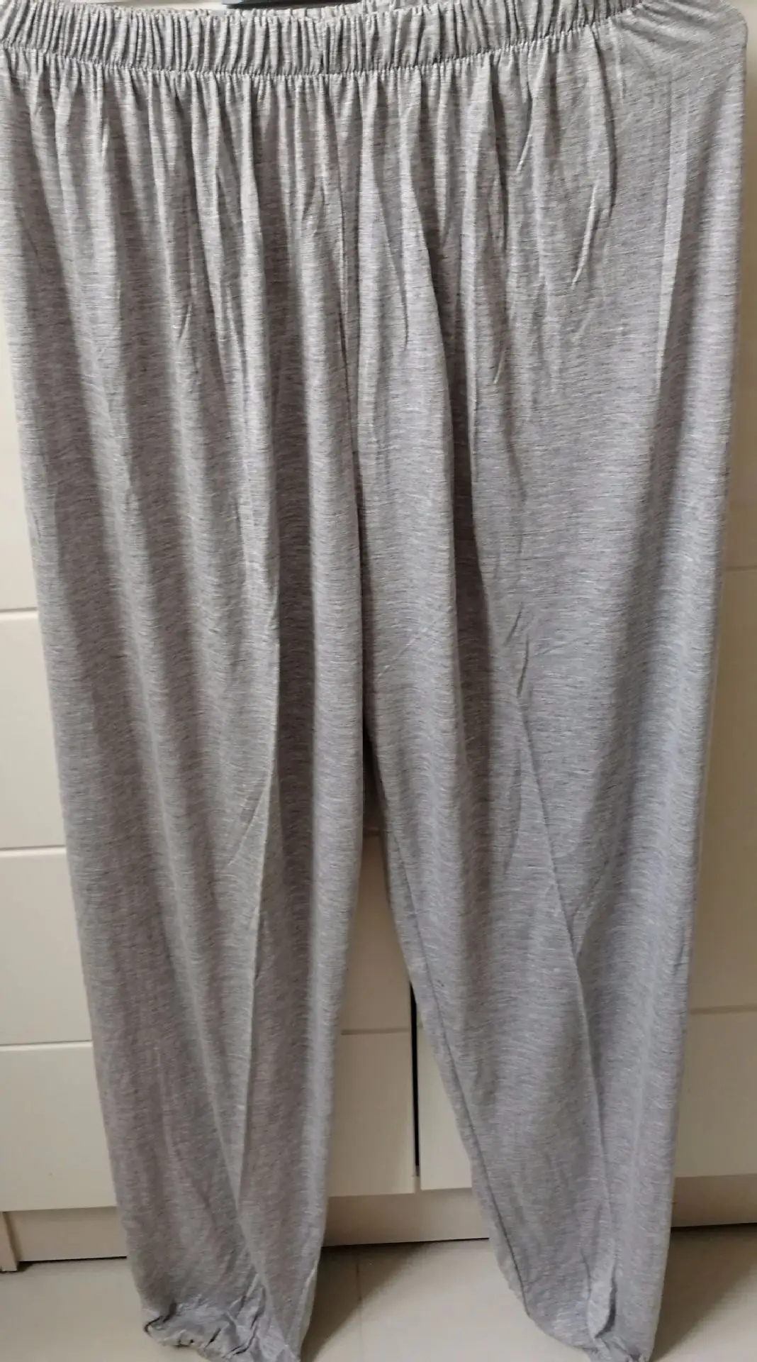Maroon Wide Leg Modal Pants for Men Women Spring Summer - Image 8
