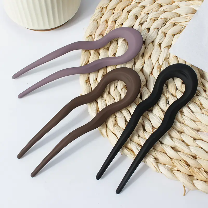 U-Shaped Felt Hair Clip Green Factory Direct - Image 10