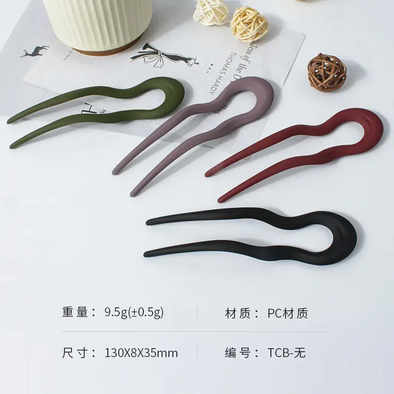 U-Shaped Felt Hair Clip Green Factory Direct - Image 11