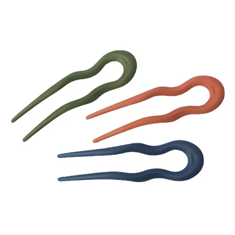U-Shaped Felt Hair Clip Green Factory Direct - Image 12