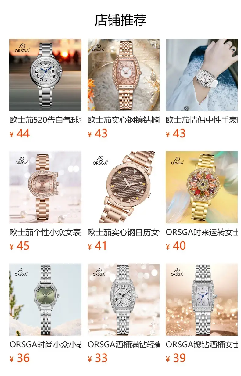 Oshica Full Diamond Ladies Watch with Quartz Steel Band — feature 13
