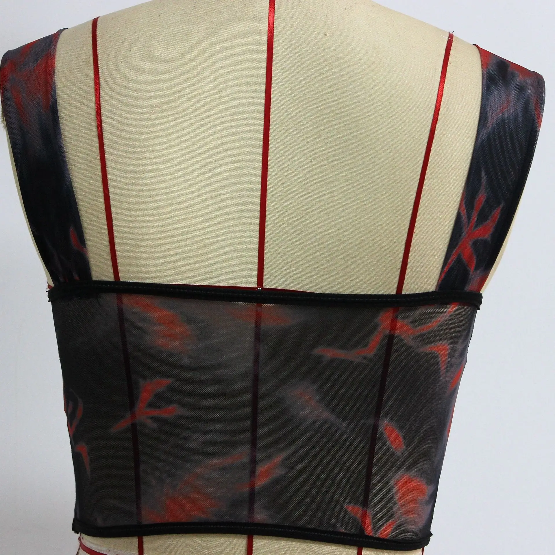 Women's Mesh Printed Bra Top Ultra Short European American Hotties — feature 28