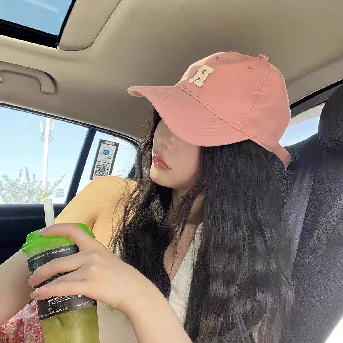 Women's Red Letter R Baseball Cap with Embroidery — feature 7