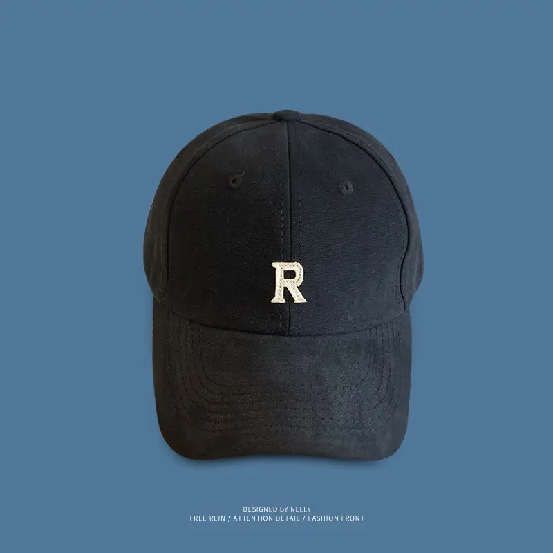 Women's Red Letter R Baseball Cap with Embroidery - Image 5
