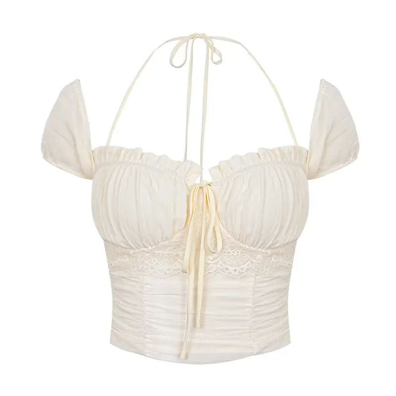 Sweet Lace Halter Top with Sweet Lace Design - Image 3