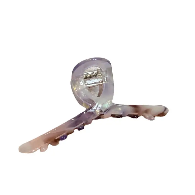 Korean Acetic Acid Hairpin Retro Mermaid Color Back Head Grab Clip - Image 10