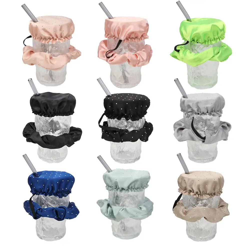 Black Anti-Drug Cup Lid Hair Ring Set - Image 9