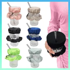 Black Anti-Drug Cup Lid Hair Ring Set — feature 7