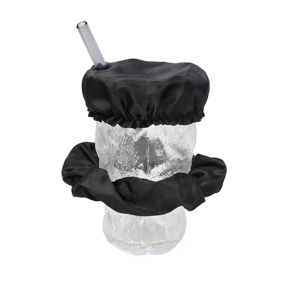 Black Anti-Drug Cup Lid Hair Ring Set - Image 2