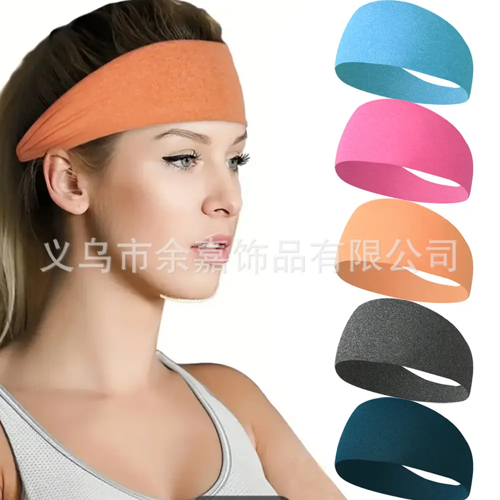 European & American Sports Hair Band Yoga Moisture Absorbing Running Fitness Headband - Image 63